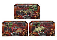 Набор динозавров Q 9899-208 3 вида, 7 элементов, 5 динозавров, аксессуары, в коробке irs