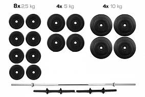 Штанга + Гантелі Набір 90 кг