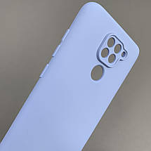 Чохол для Xiaomi Redmi Note 9 матовий із захистом камери чохол на телефон сяомі редмі нот 9 бузковий cfa, фото 4