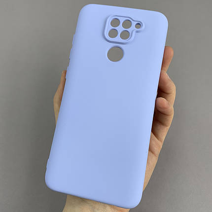 Чохол для Xiaomi Redmi Note 9 матовий із захистом камери чохол на телефон сяомі редмі нот 9 бузковий cfa, фото 1