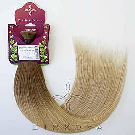 Натуральне Слов'янське Волосся в Зрізі 50 см 100 грам, Омбре №5B-18B