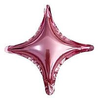 Куля зірка чотирикінцева рожева 10" (Китай)