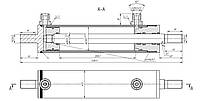 Гідроциліндр Рульовий ГА-2500 ГЦ 63х25х200х426 Комбана Дон Нива Єнісей