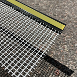 Профіль віконний примикання чорний паяний з манжетою і сіткою (6мм) Довжина 2,5 м Упаковка 25 шт, фото 2