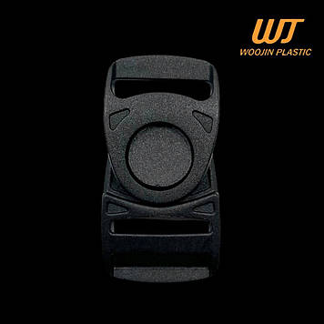 Фастекс (Пряжка) рухливий 25 мм Swivi Lockster Woojin Plastic ацеталь, колір Чорний
