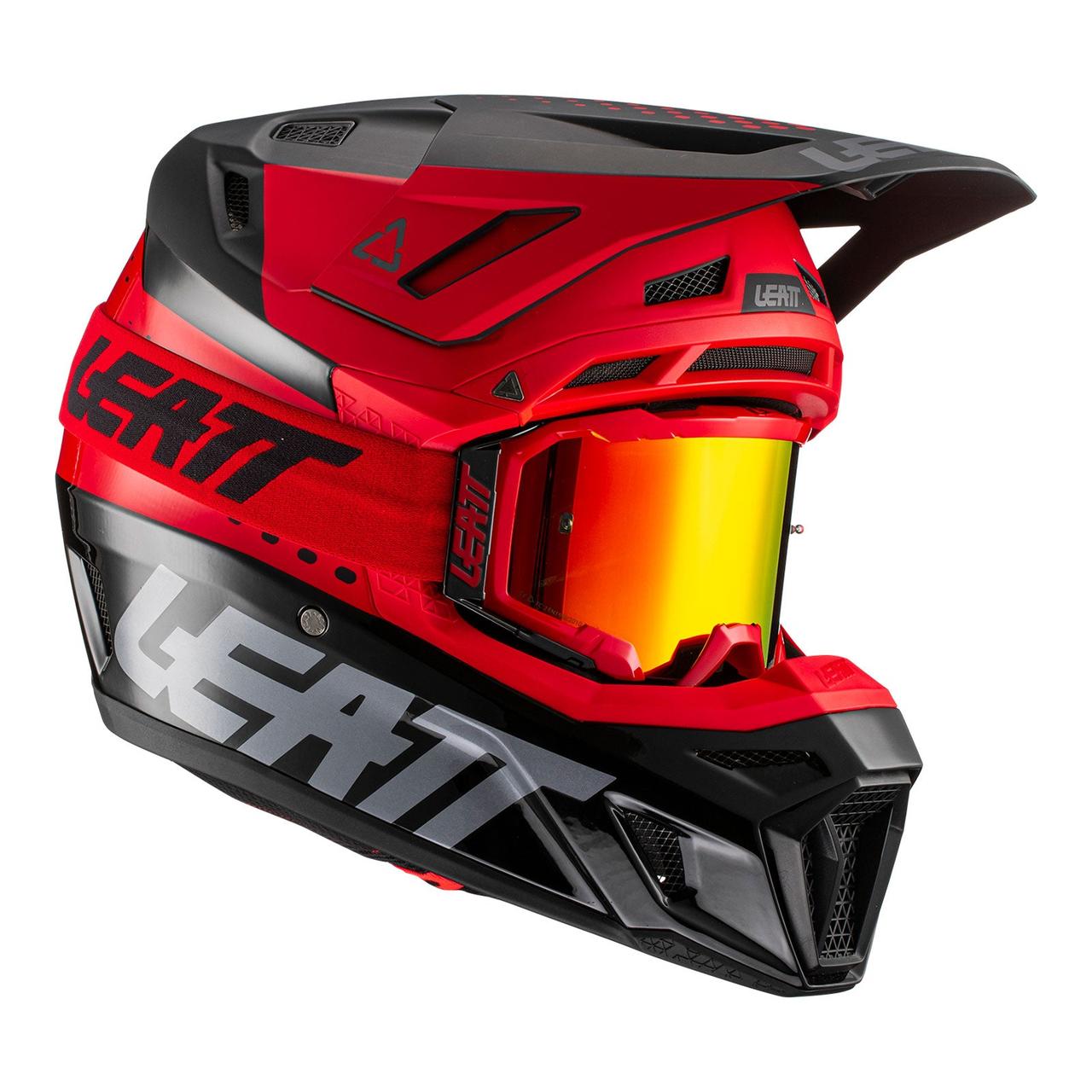 МОТОШОЛОМ ЕНДУРО LEATT MOTO 8.5 V22 - RED (+ОКУЛЯРИ VELOCITY 5.5)