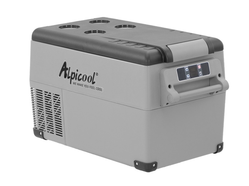 Компресорний автохолодильник Alpicool CF35 (31 літр). Охолодження до -20 °C. Живлення 12, 24, 220 вольтів