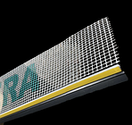 Профіль віконний примикання чорний паяний з манжетою і сіткою (6мм)  Довжина 2,5 м   Упаковка 25 шт