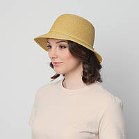 Шляпа женская с маленькими полями LuckyLOOK 844-033 One size Желтый MY, код: 7440073