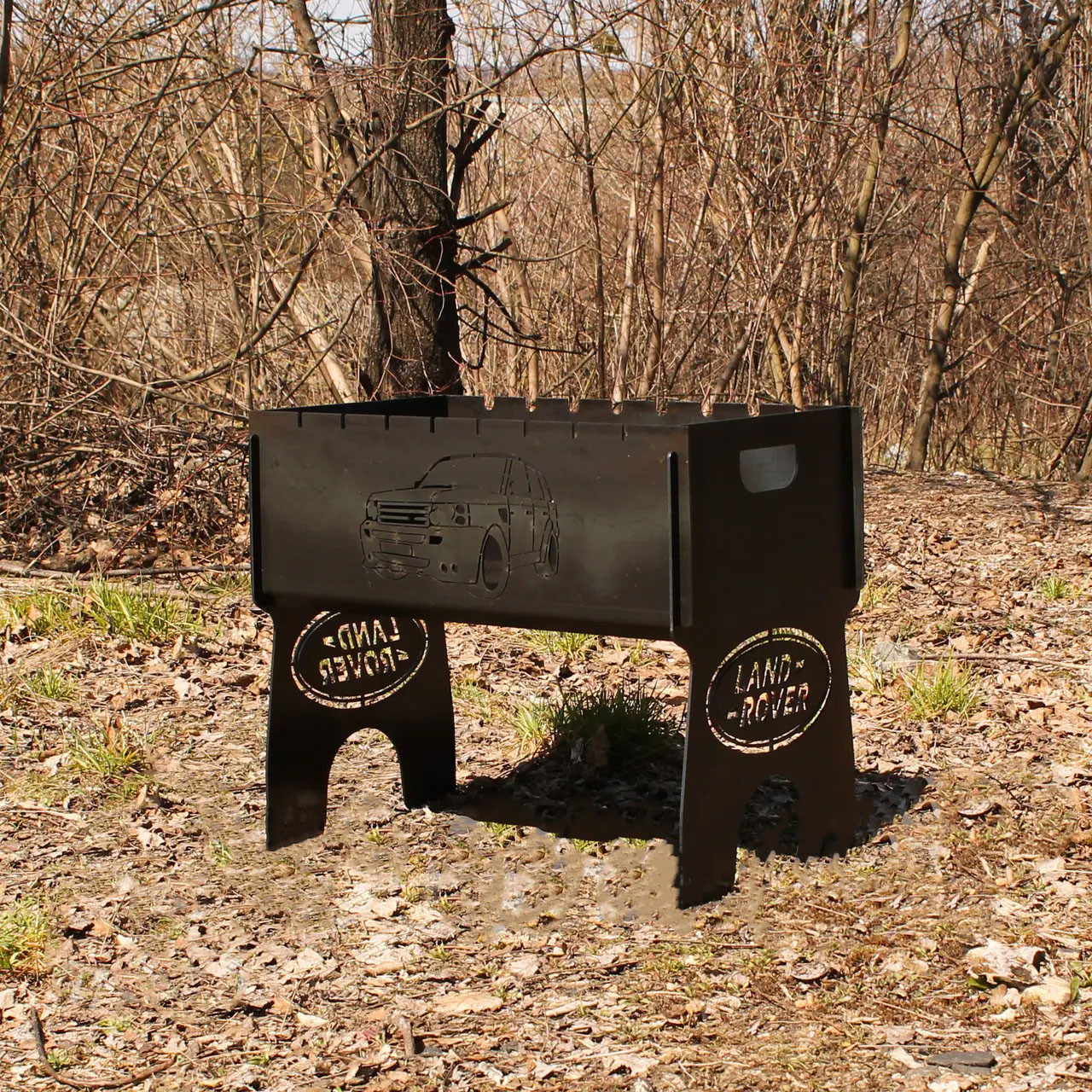 Мангал на 8 шт розбірний з індивідуальним гравіюванням - у подарунок. Подарунковий мангал, фото 1