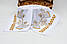 Великодня серветка / машинна авторська вишивка нитки жовті Янголи / онікс, колір - білий., фото 2