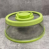Вакуумна багаторазова кришка Vacuum Food Sealer 19 см A-Plus 0165 прозоро-салатова SC, код: 8357573, фото 4