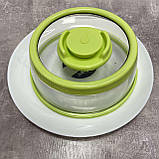 Вакуумна багаторазова кришка Vacuum Food Sealer 19 см A-Plus 0165 прозоро-салатова SC, код: 8357573, фото 7