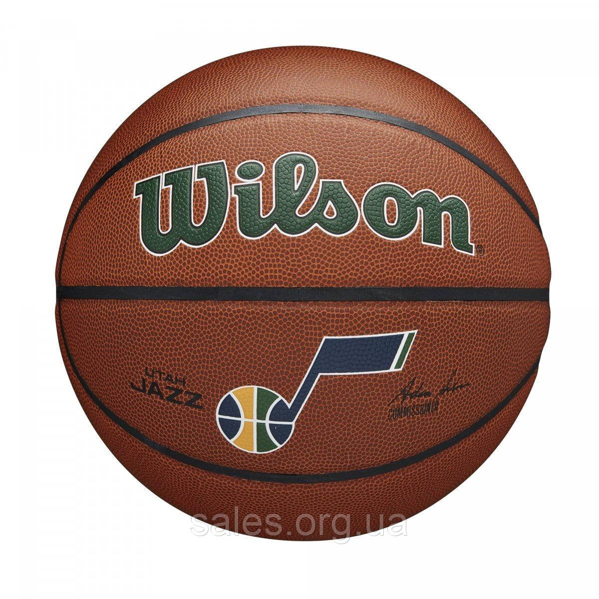 М'яч баскетбольний Wilson NBA TEAM ALLIANCE BSKT UTA JAZZ 295 SZ7 SC, код: 7815308