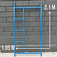Рама зі сходами 2 м для будівельних риштувань рамних, труба 42 мм