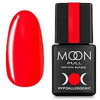 Неоновая база Moon Full Neon Rubber Base 06 (ярко-коралловый), 8ml