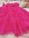 Рожева сукня  для дівчат,  плаття на свято, сарафан, фото 6