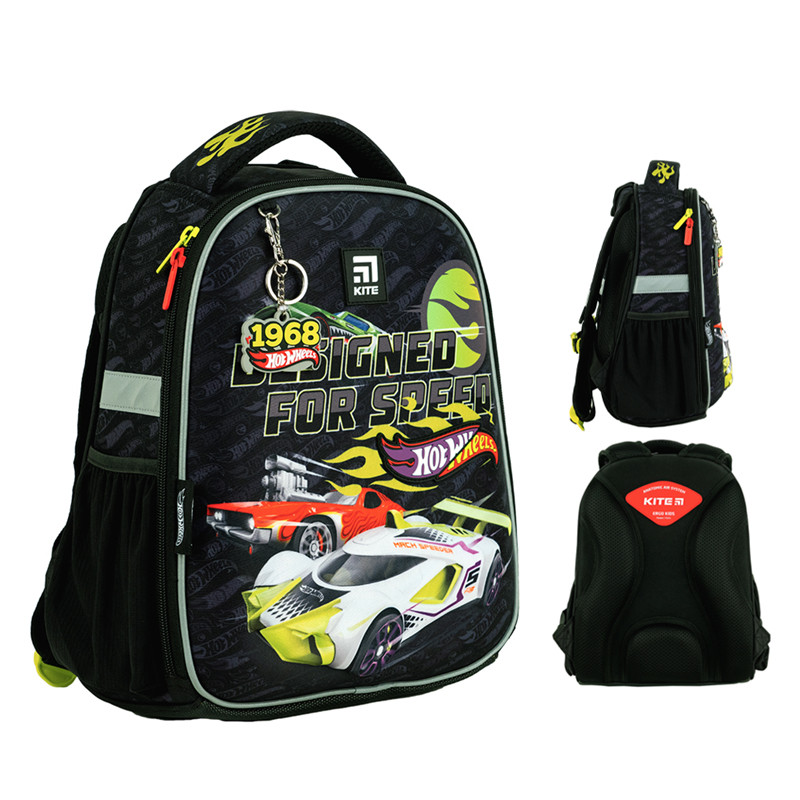 Рюкзак шкільний каркасний Kite Education Hot Wheels HW24-555S
