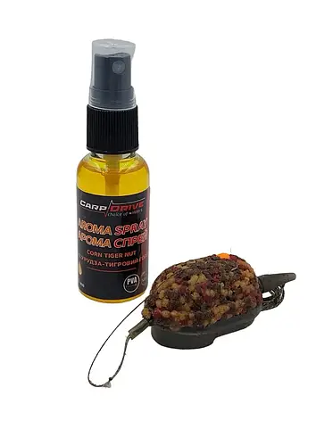 Арома спрей, активатор клювання, спрей Sweet Corn-Tiger nut (Кукурудза - Тигровий горіх) 30 мл Carp Dream, фото 1