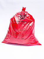 Пакет для утилізації медичних відходів класу "В", червоний, 500х600мм(40 мкм)