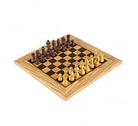 Шахматы ручной работы Manopoulos Wooden Chess set Olive Burl Chessboard 40 см (SW43B40H) PR, код: 2607296