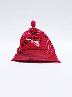 Пакет для утилизации медицинских отходов класса "В", красный, 300х330мм(40 мкм)