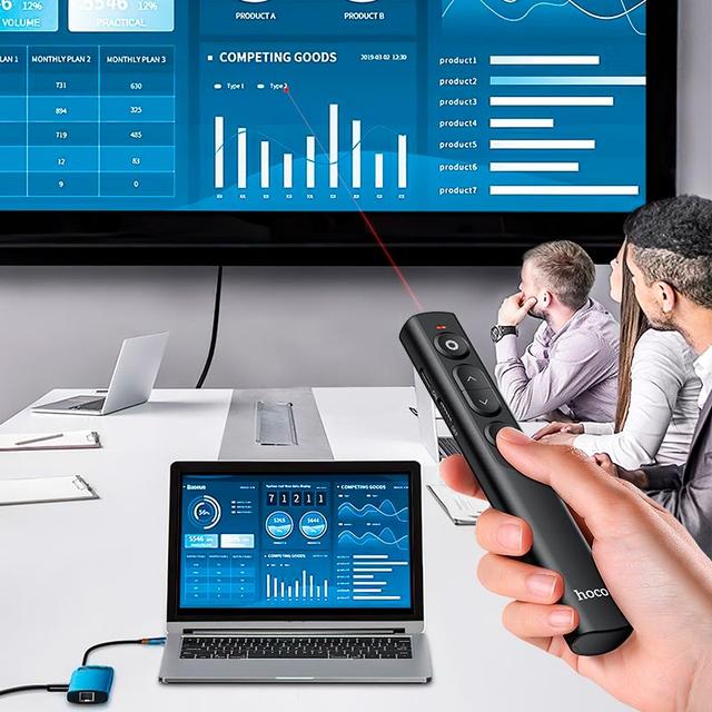 Презентер-кликер Hoco GM201 с аккумулятором Презентер-кликер Hoco GM201 с аккумулятором