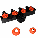 Планка адаптер із 4 кранами, фото 2