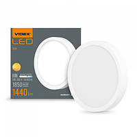 LED Світильник круглий накладний VIDEX 18W 5000K White