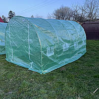 Теплиці парники Парник на 10м2 Садовий тунель з вікнами 10м2 ( 400х250х200 ) Теплиця нова Теплиця для саду