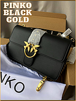 Сумка pinko black Pinko puff black gold Черная pinko Pinko love bag сумка