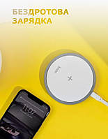 Беспроводное зарядное устройство Powerful wireless fast charger 15W ЗУ Hoco CW26 White