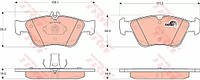 Колодки тормозные дисковые MB C-CLASS (W202), CLK (C208) передн. (TRW)
