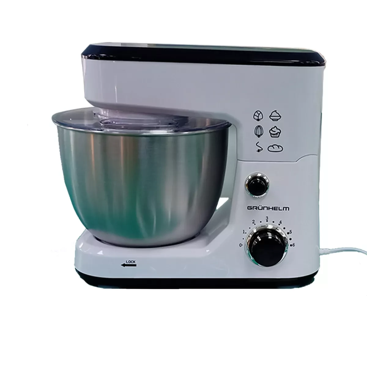 Кухонна машина Grunhelm GKM0010 1000 Вт 4,0 л Кухонний комбайн для збивання Міксер для кухні