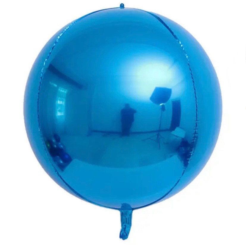 Куля фольгована сфера 3D синій 22" (55 см), Китай