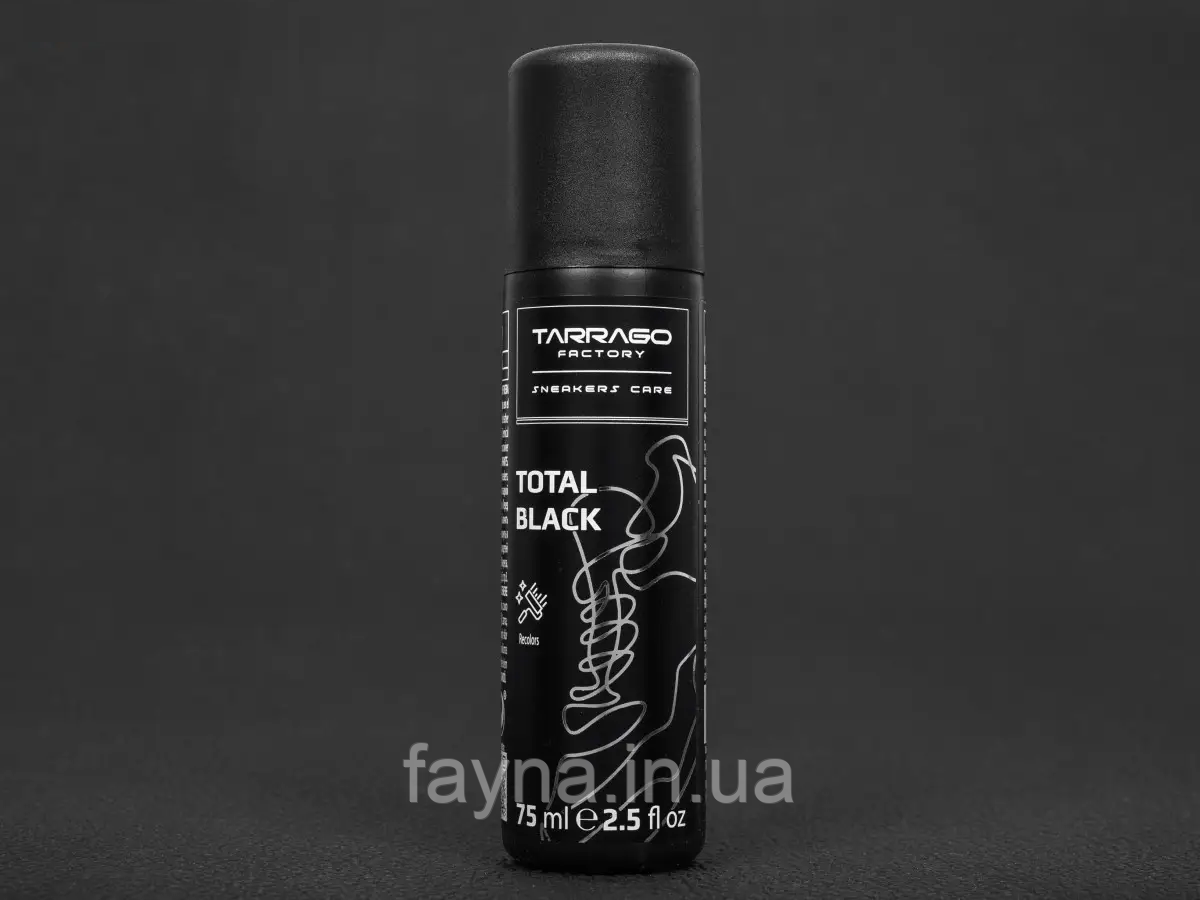 Чорна фарба для кросівок Tarrago Sneakers Total Black, 75 мл, фото 1