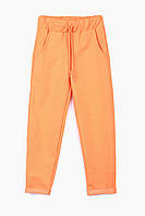 Спортивные штаны однотонные прямые для девочки SAFARI 60187 134 см Оранжевый (2000989505938) UN, код: 7885429