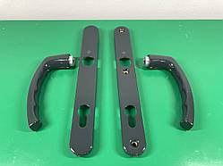 Дверний гарнітур Льєж, підпружинений F7016 HOPPE антрацит, арт. 11840444