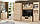 Сучасний маленький вузький комод на 4 шухляди для одягу в спальню Тіпс Мебель Сервіс, фото 3