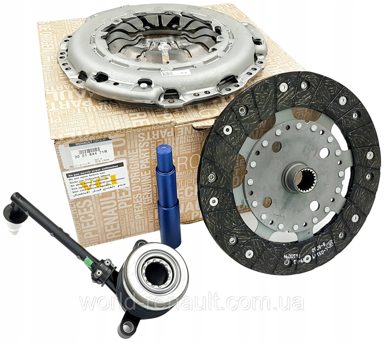 Renault (Original) 302184471R - Комплект зчеплення (корзина + диск + вижимний) Рено Меган 3 1.5dci K9K TL4 6ст.