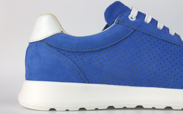 Кросівки чоловічі блакитні літні замшеві з перфорацією взуття великих розмірів Ada Perf Nub Blue BS 2166467773 