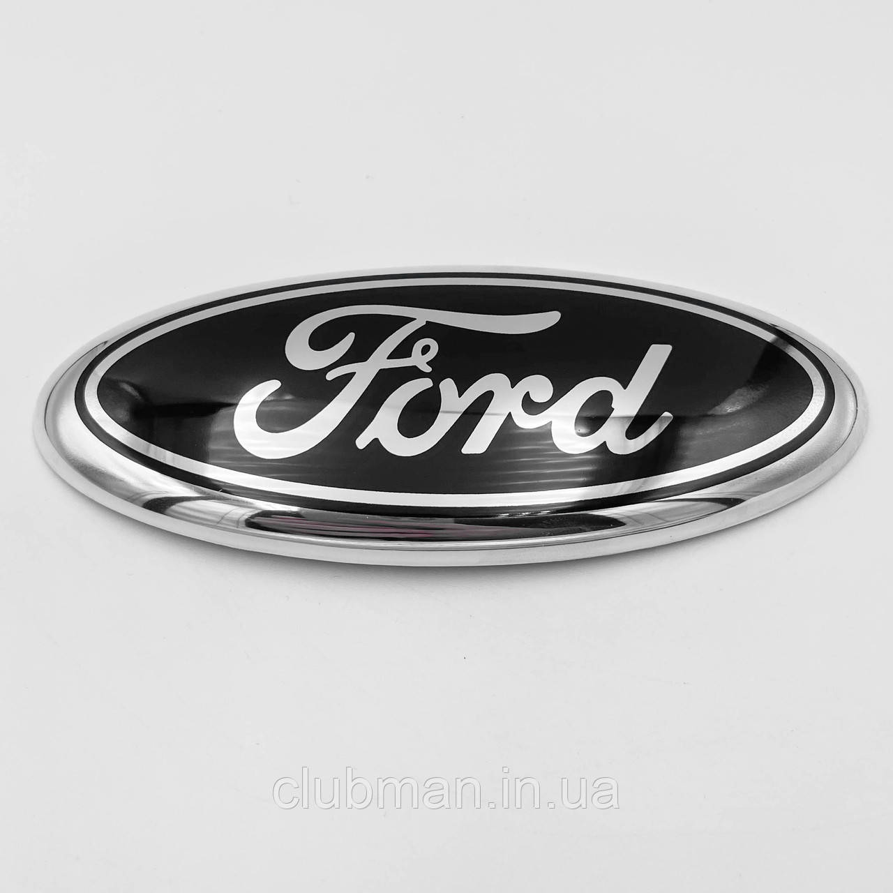 Емблема з логотипом FORD (Форд) Black — Чорна 142x58 mm