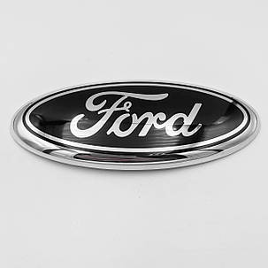Емблема з логотипом FORD (Форд) Black — Чорна 142x58 mm, фото 2