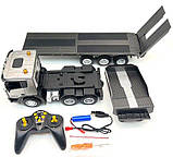 Трейлер на радіокеруванні з причепом автовоз Акумулятор звук світло Розмір 77 см, фото 9