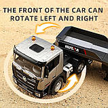 Трейлер на радіокеруванні з причепом автовоз Акумулятор звук світло Розмір 77 см, фото 5