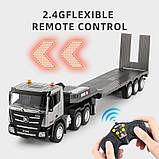 Трейлер на радіокеруванні з причепом автовоз Акумулятор звук світло Розмір 77 см, фото 8