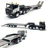 Трейлер на радіокеруванні з причепом автовоз Акумулятор звук світло Розмір 77 см, фото 3