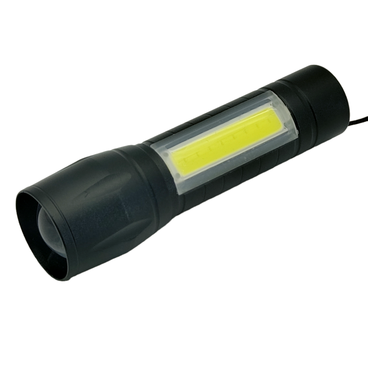 Ліхтарик ручний 511 XPE+COB, micro usb, регулювання фокусу