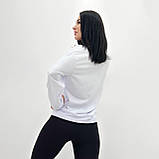 Жіночий базовий Світшот однотонний без флісу | Стильний Худі із двонитки | Модний Батник весна/осінь | Норма, фото 6