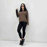 📌 Жіночий Світшот базовий, однотонний, без флісу | Худі з двонитки, великого розміру | Батник весна | Батал, фото 10